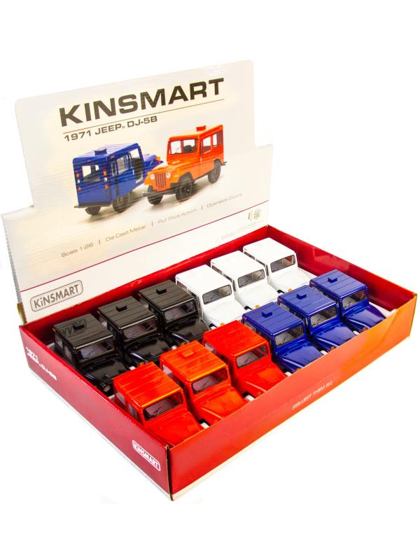 Металлическая машинка Kinsmart 1:26 «1971 Jeep DJ-5B (Dispatcher)» KT5433D, инерционный / Микс