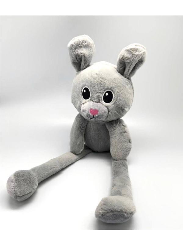 Мягкая игрушка «Зайка» 45 см / Серый