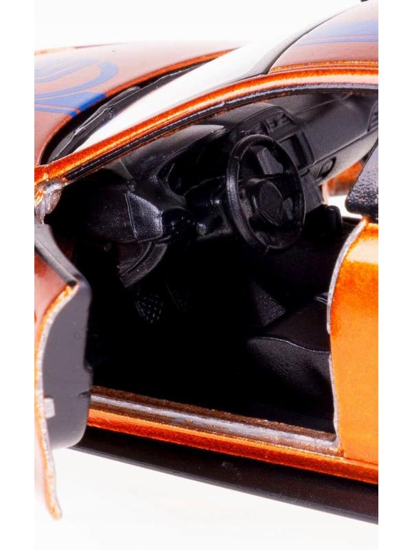 Металлическая машинка Kinsmart 1:38 «Jaguar XE SV Project 8 Livery Edition» KT5416DF, инерционная / Оранжевый