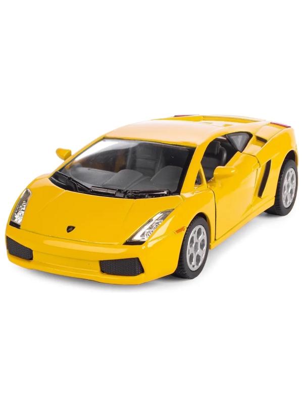 Металлическая машинка Kinsmart 1:32 «Lamborghini Gallardo» KT5098D, инерционная / Желтый