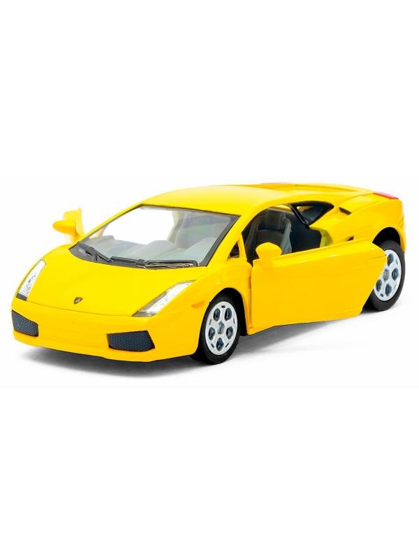 Металлическая машинка Kinsmart 1:32 «Lamborghini Gallardo» KT5098D, инерционная / Желтый