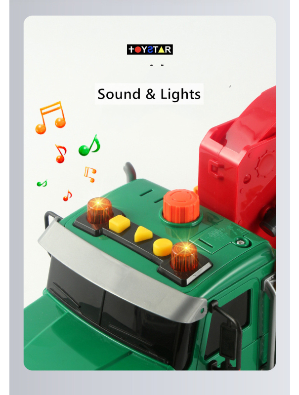 Машинка Jin Jia Toys «Мусоровоз» 35 см. со звуковыми и световыми эффектами, 666-81P