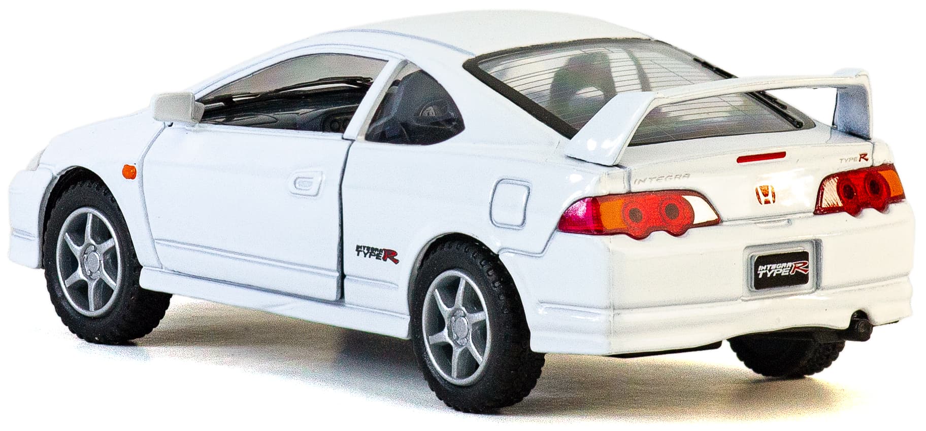 Металлическая машинка Kinsmart 1:34 «Honda Integra Type R» KT5053D, инерционная / Белый