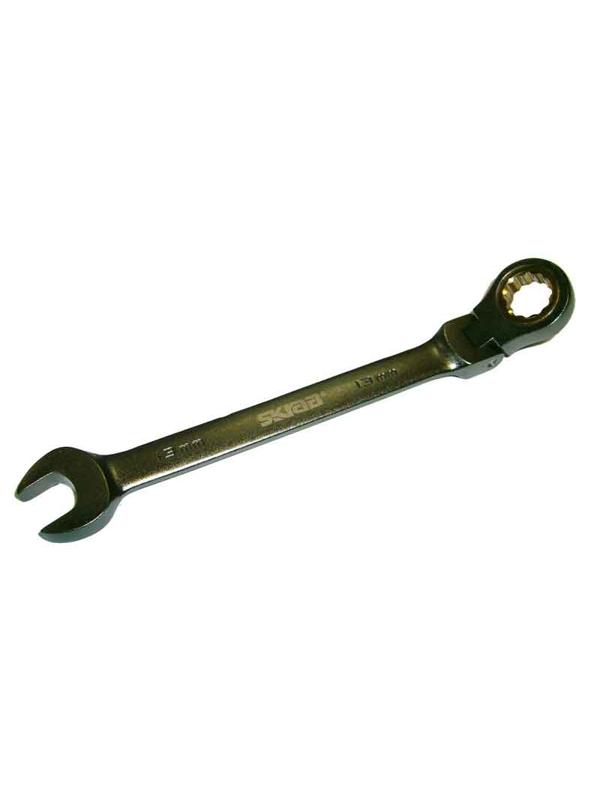 Ключ с трещеткой 16мм шарнирный SKRAB
