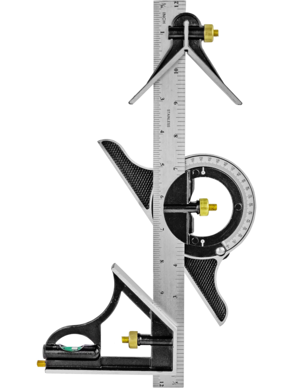 Угольник комбинированный Skrab 40320 слесарный, с угломером 300 мм.