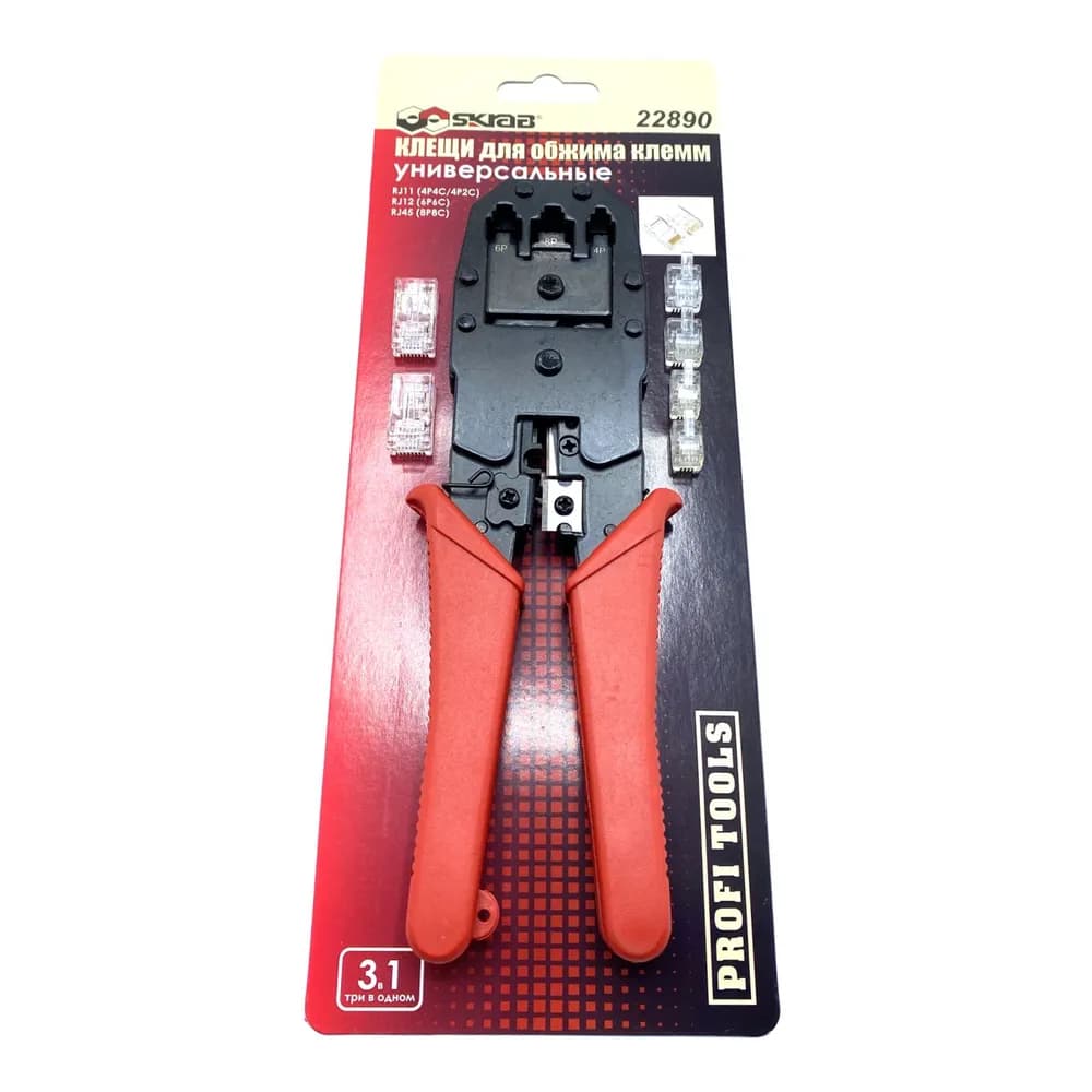 Клещи для обжима клемм Skrab 22890 универсальные