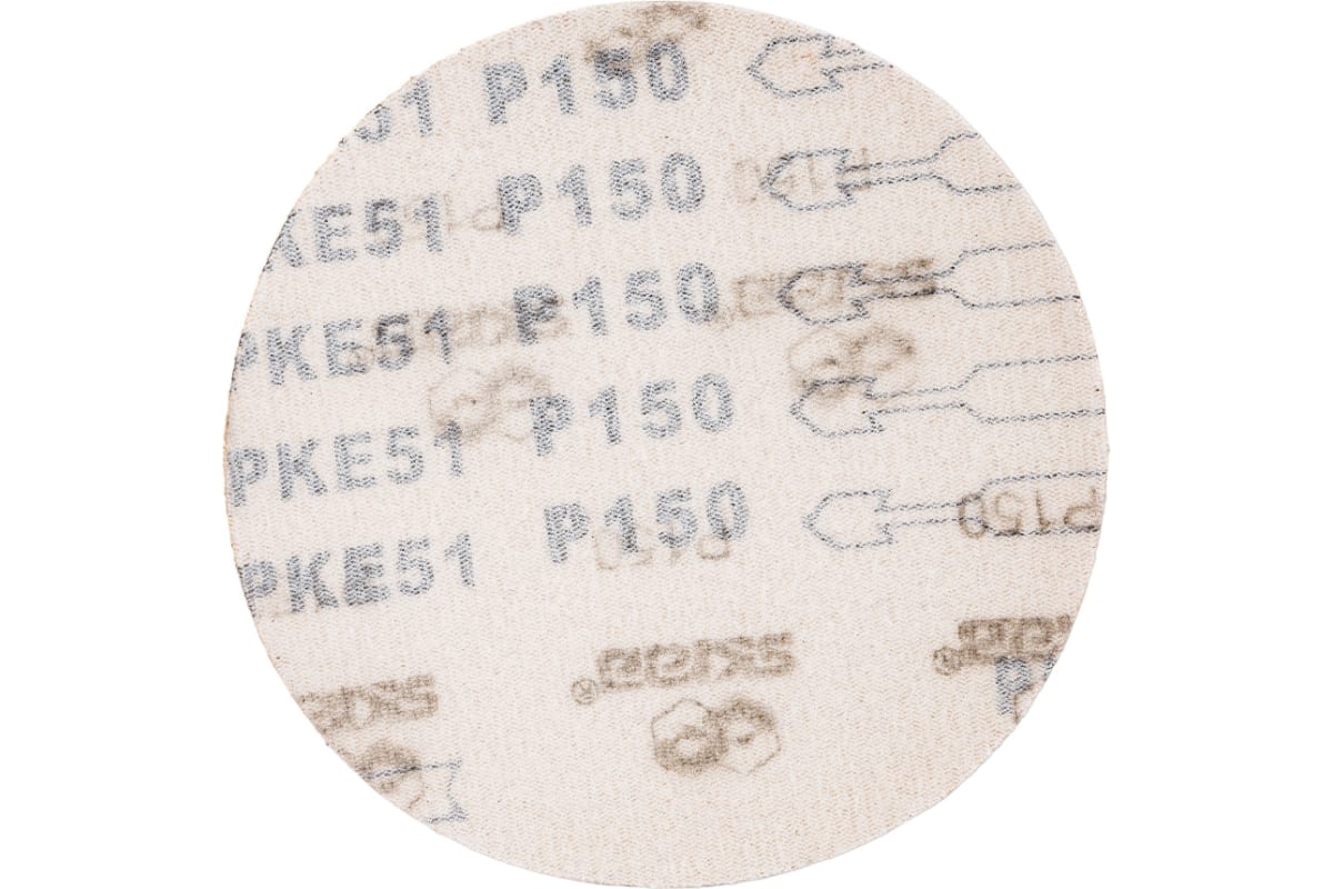 Круг абразивный Skrab 35737 на липучке 125 мм., Р150 / 10 шт.