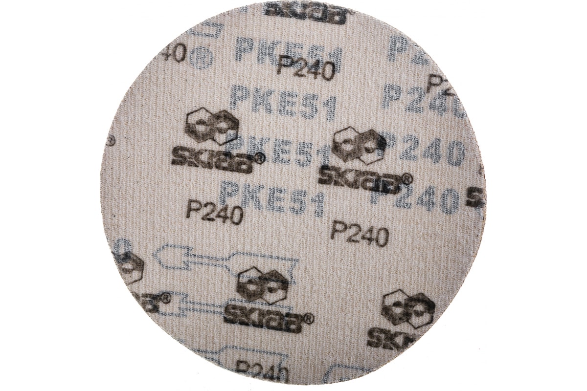 Круг абразивный Skrab 35740 на липучке 125 мм., Р240 / 10 шт.