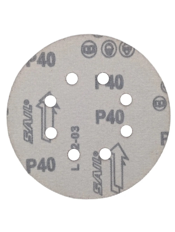 Абразивный круг на липучке Skrab 35732 125 мм Р40, 10шт.