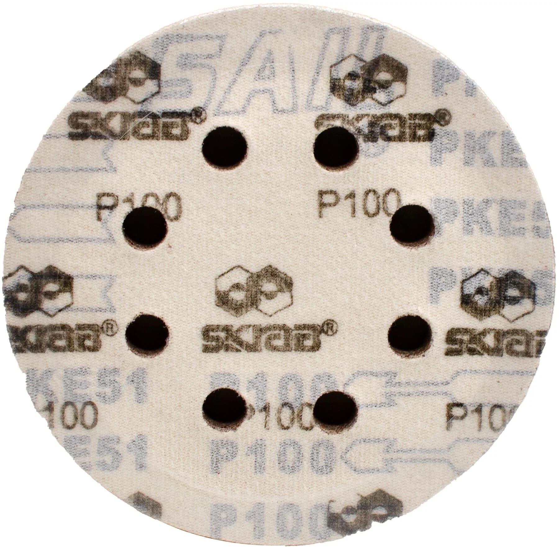 Круг абразивный Skrab 35755 на липучке 125 мм., Р100 / 10 шт.