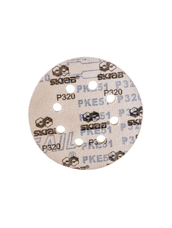 Круг абразивный Skrab 35762 на липучке с отверстиями 125 мм., Р320 / 10 шт.
