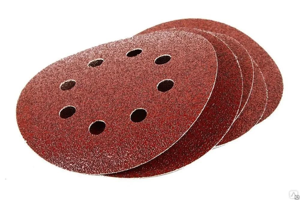 Абразивный круг на липучке Skrab 35753  с отверстиями, 125 мм Р60,10шт.