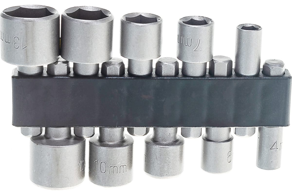 Набор бит-головок Skrab 33440 под шуруповерт 4-13 мм. / 10 шт.