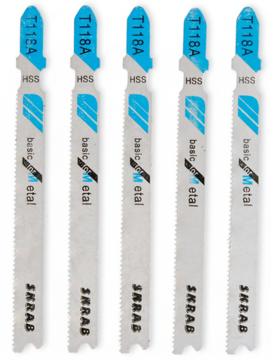 Набор полотен Skrab 20886 для лобзика по металлу 92 мм. / 5 шт.