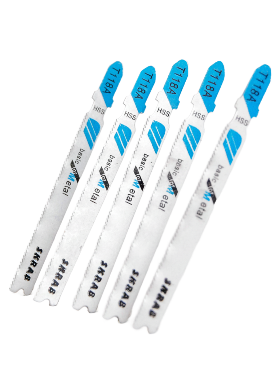 Набор полотен Skrab 20886 для лобзика по металлу 92 мм. / 5 шт.