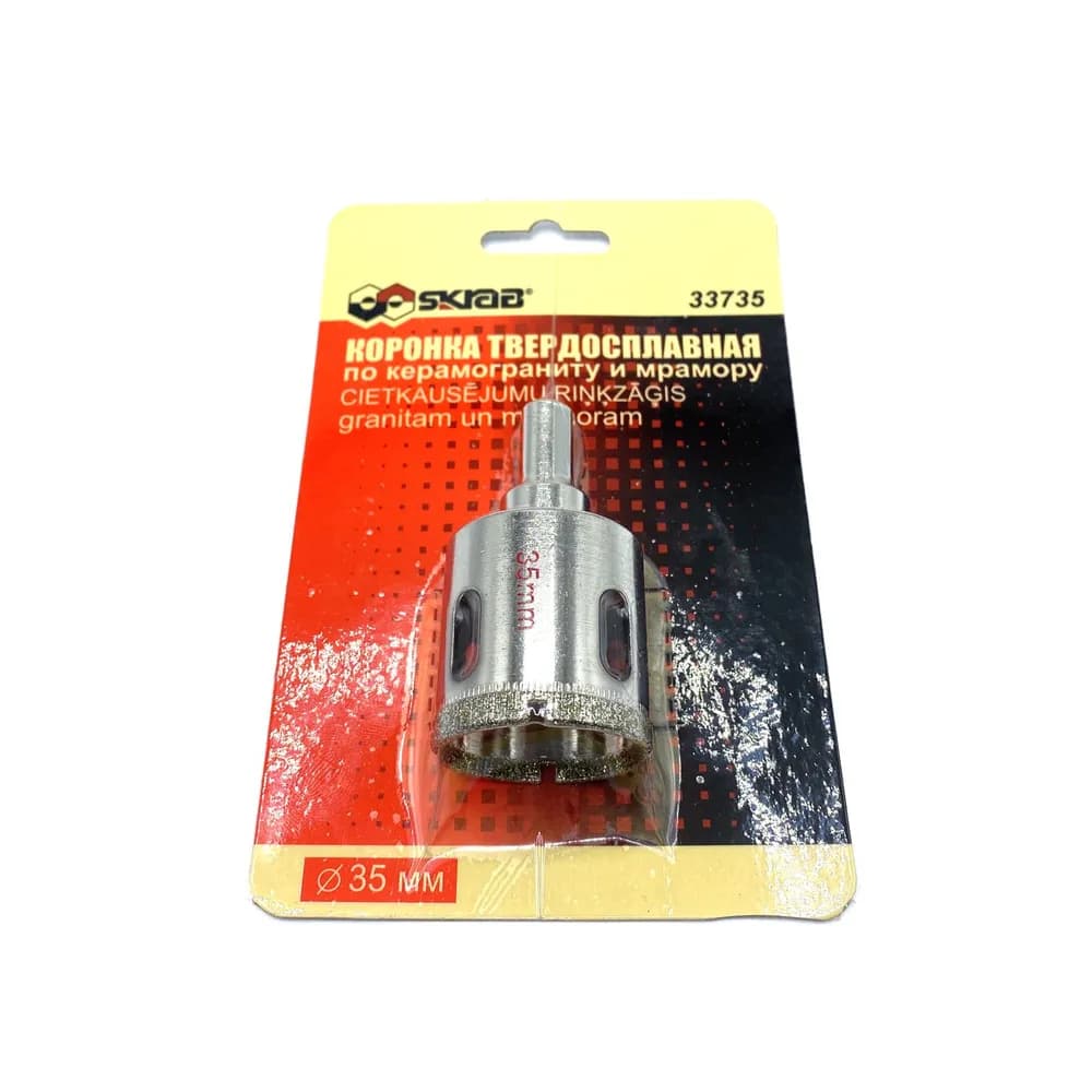Коронка алмазная Skrab 33735 по керамограниту, 35 мм. / 1 шт.
