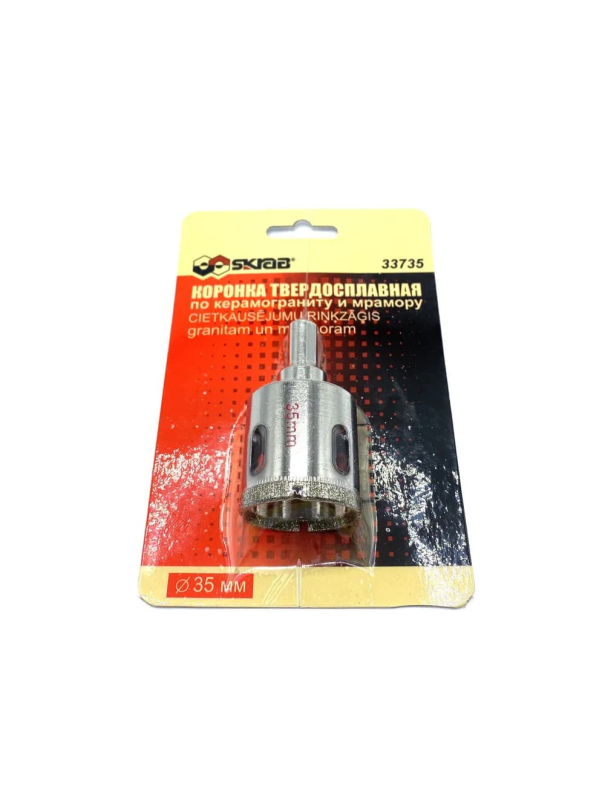 Коронка алмазная Skrab 33735 по керамограниту, 35 мм. / 1 шт.