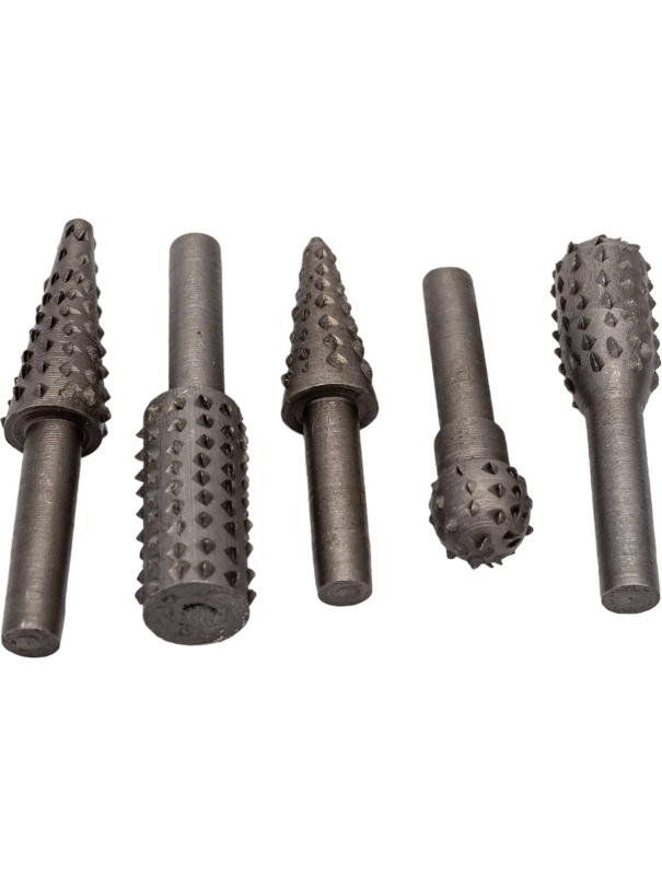 Набор шарошек по дереву Skrab 27008 цилиндрический хвостовик - 6 мм. / 5 предметов