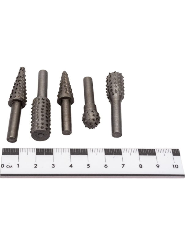 Набор шарошек по дереву Skrab 27008 цилиндрический хвостовик - 6 мм. / 5 предметов