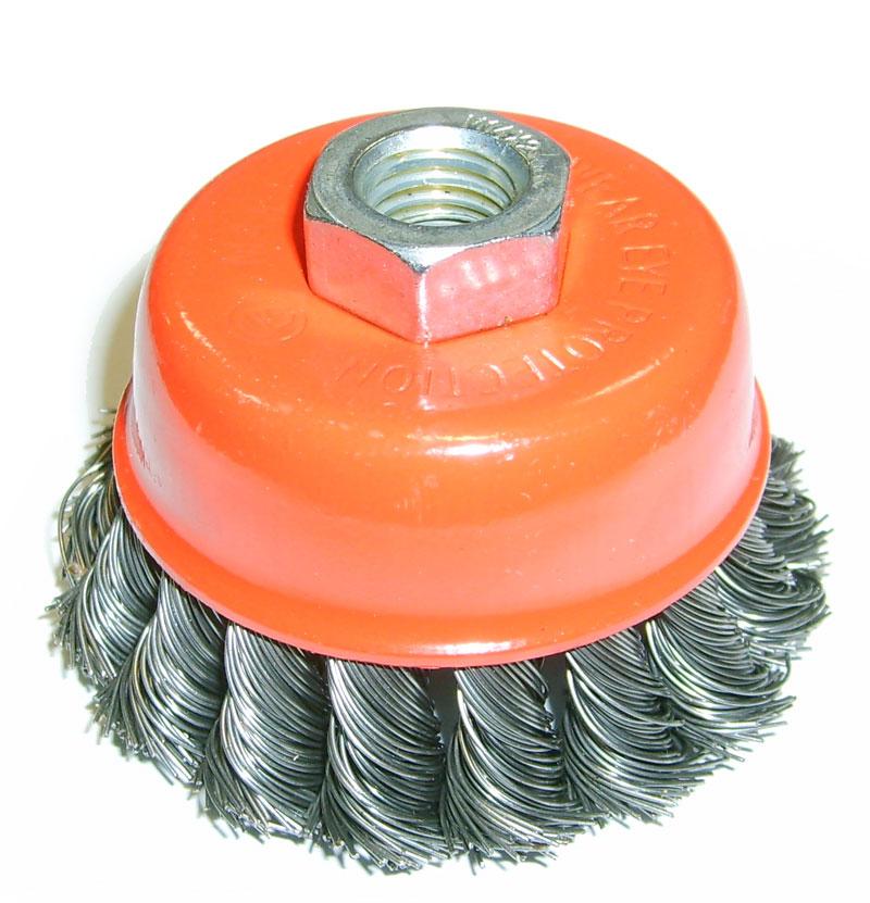 Щетка 'чашка' для УШМ витая 100мм М14