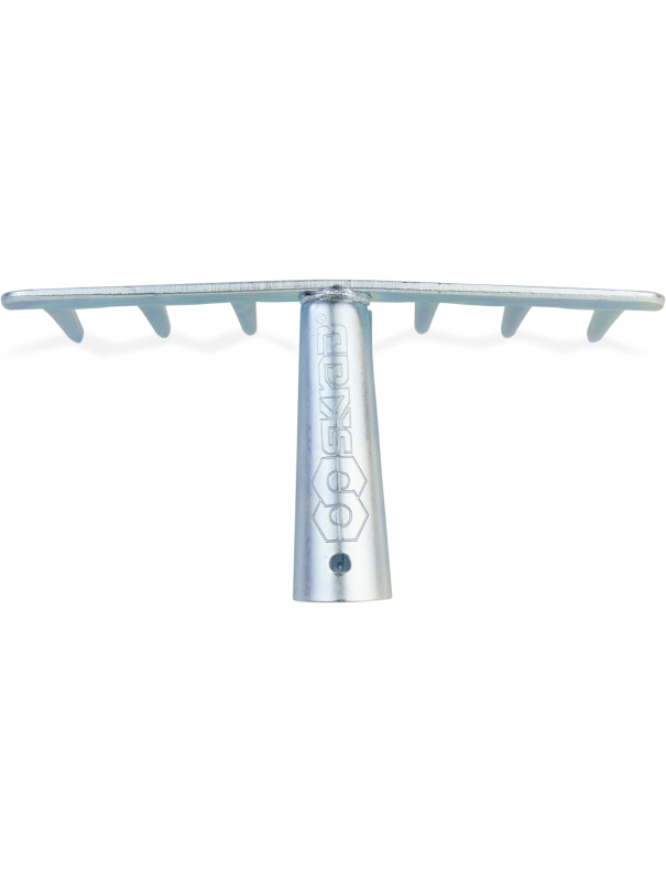 Грабли прямые мини Skrab 28075, 7 зубов, нержавеющая сталь, без рукоятки