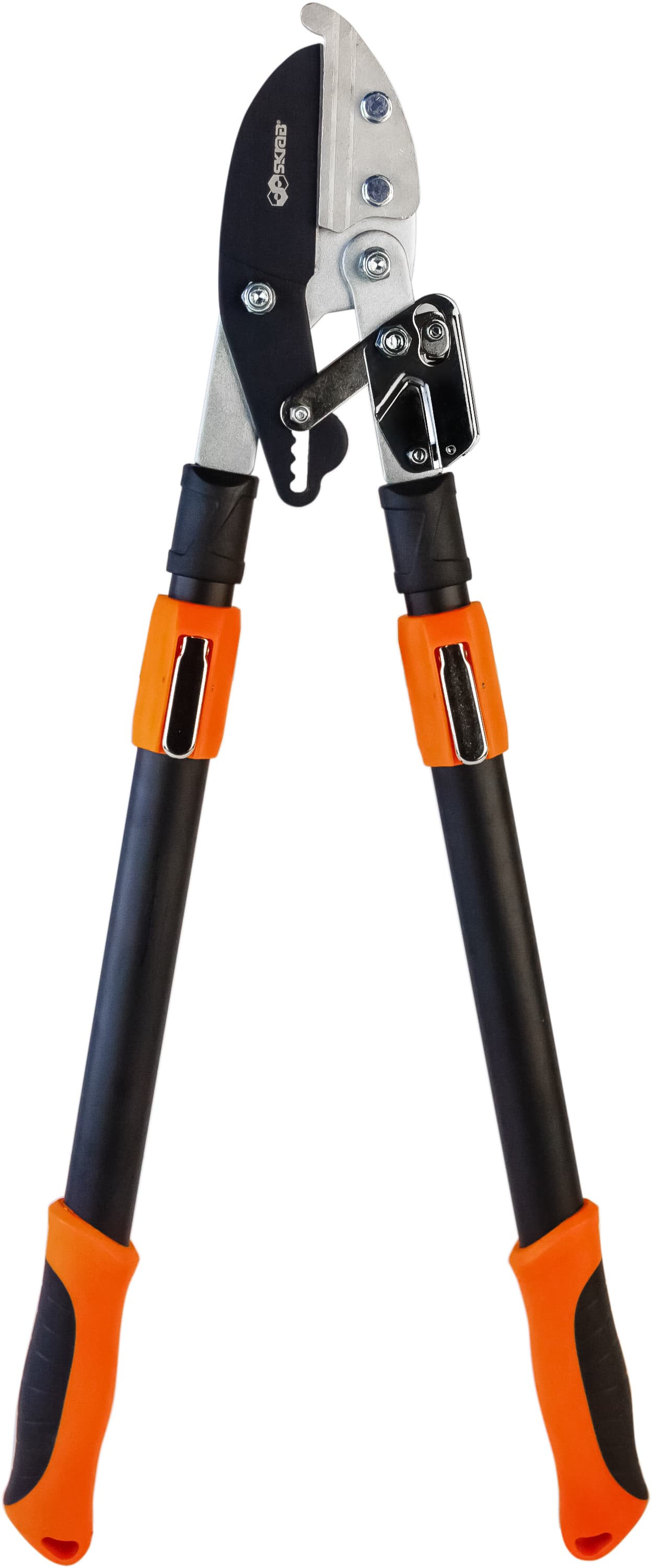 Сучкорез садовый Skrab 28200 телескопически контактный, с храповым механизмом, 690-1100 мм HCS