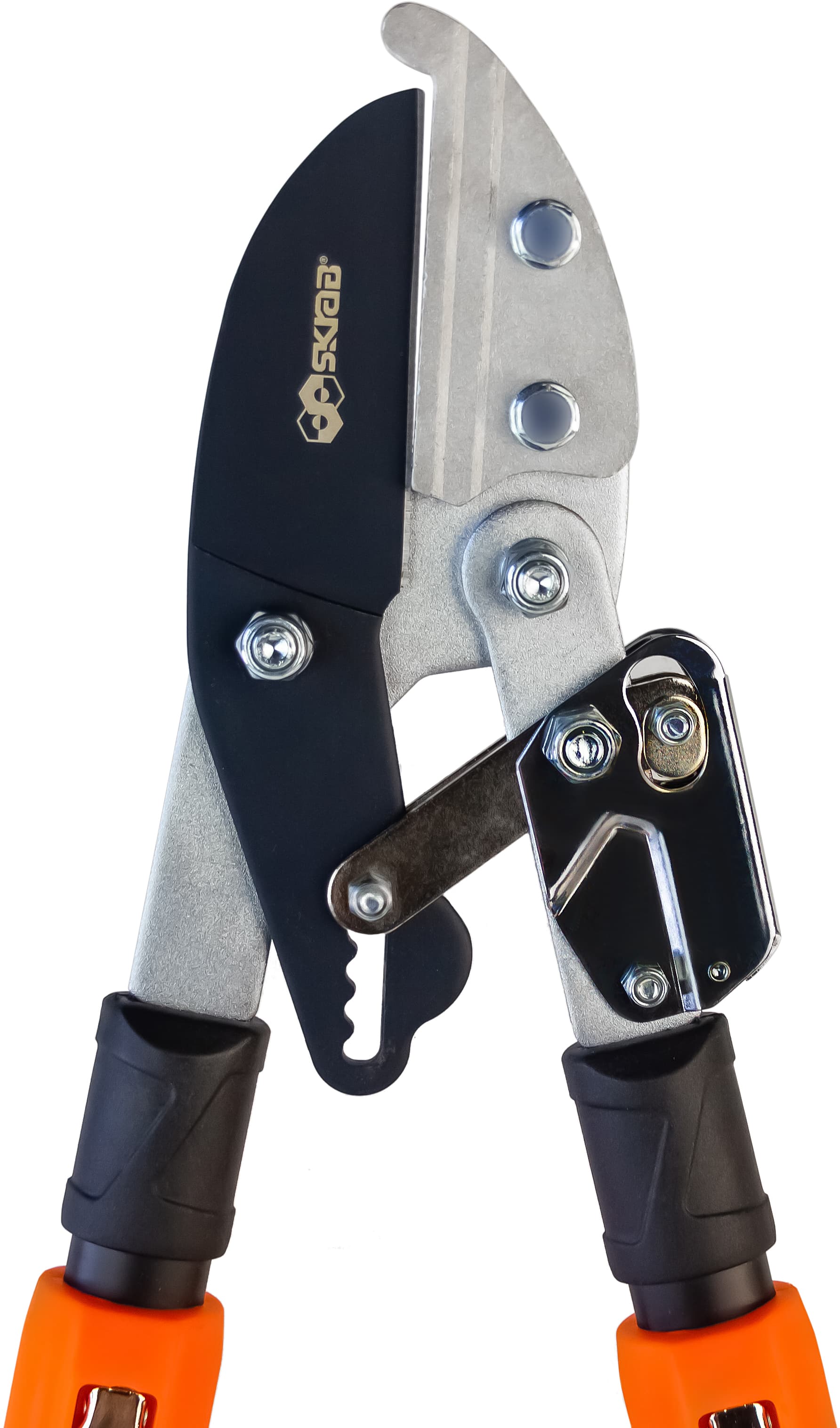 Сучкорез садовый Skrab 28200 телескопически контактный, с храповым механизмом, 690-1100 мм HCS