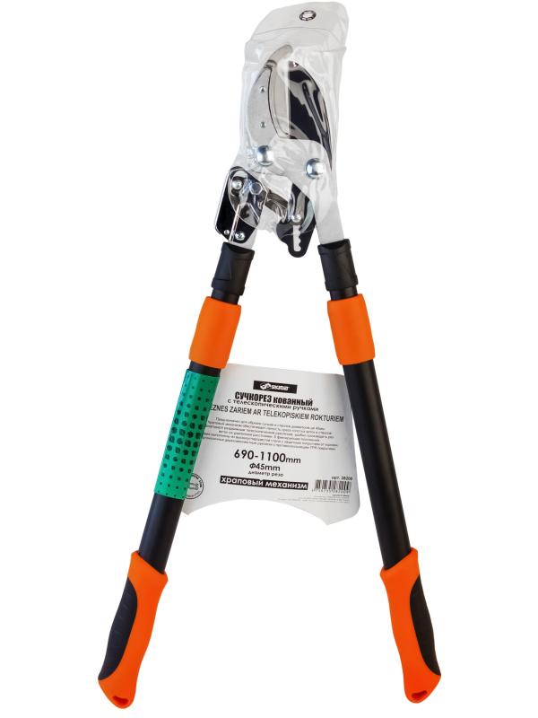 Сучкорез садовый Skrab 28200 телескопически контактный, с храповым механизмом, 690-1100 мм HCS