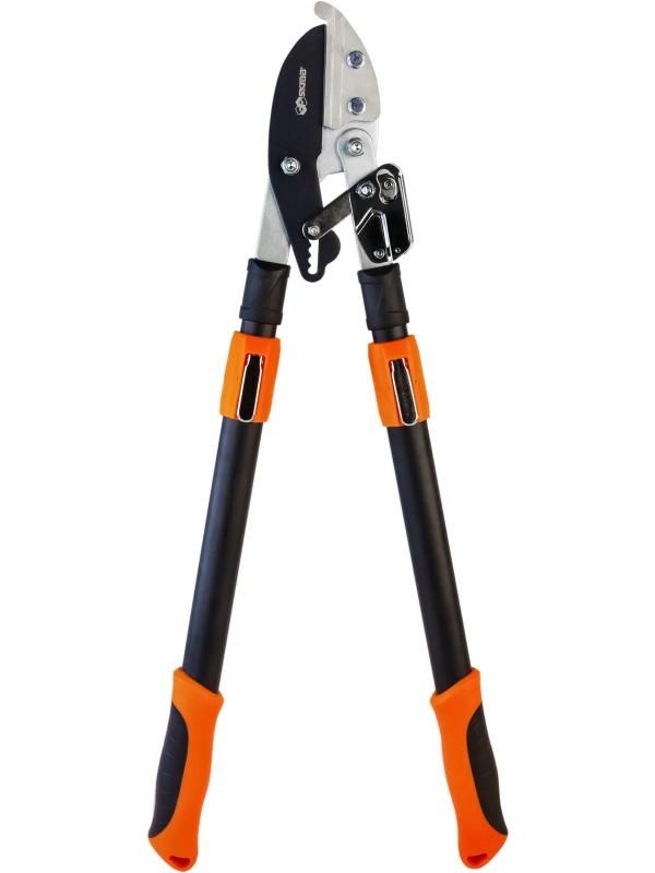 Сучкорез садовый Skrab 28200 телескопически контактный, с храповым механизмом, 690-1100 мм HCS