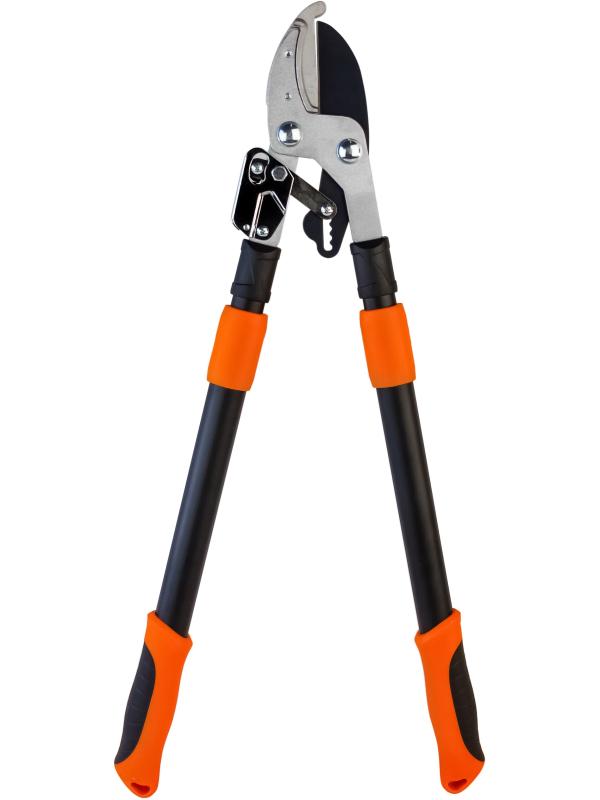 Сучкорез садовый Skrab 28200 телескопически контактный, с храповым механизмом, 690-1100 мм HCS