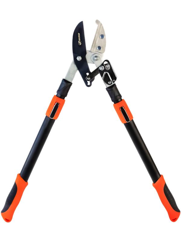 Сучкорез садовый Skrab 28200 телескопически контактный, с храповым механизмом, 690-1100 мм HCS