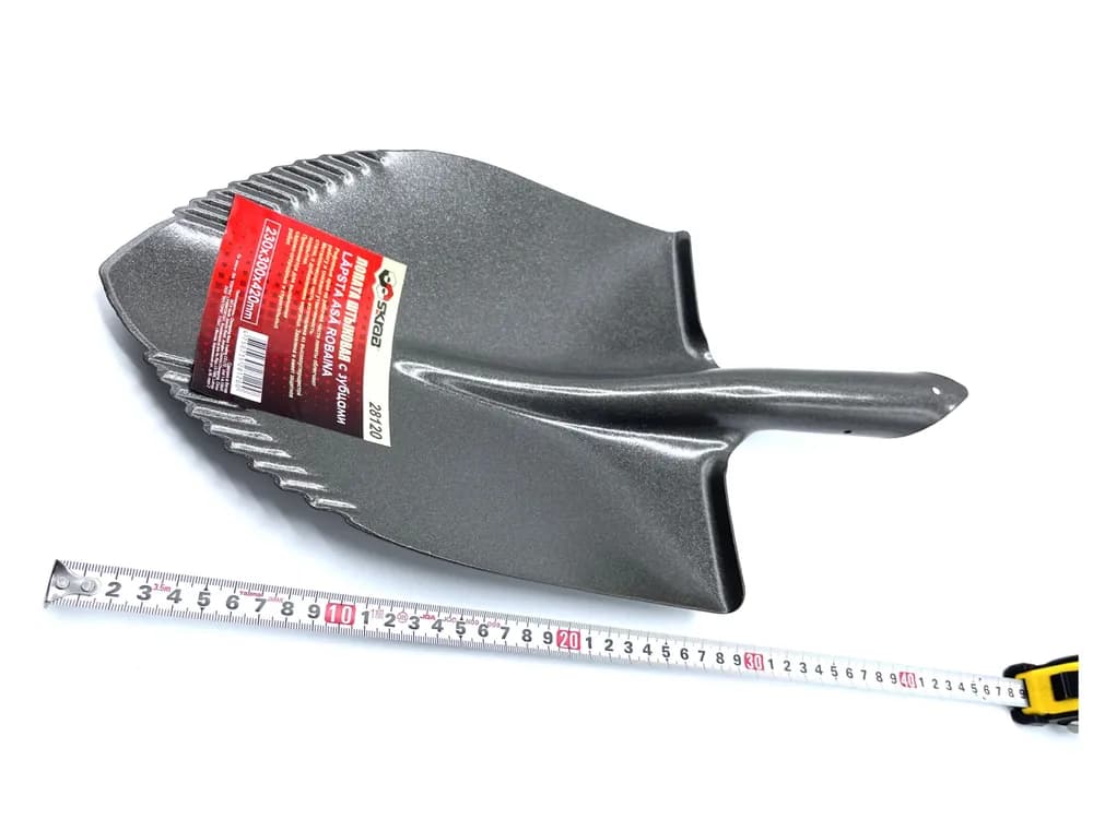 Лопата штыковая Skrab 28120 с зубцами без черенка, 230 х 300 х 420 мм.