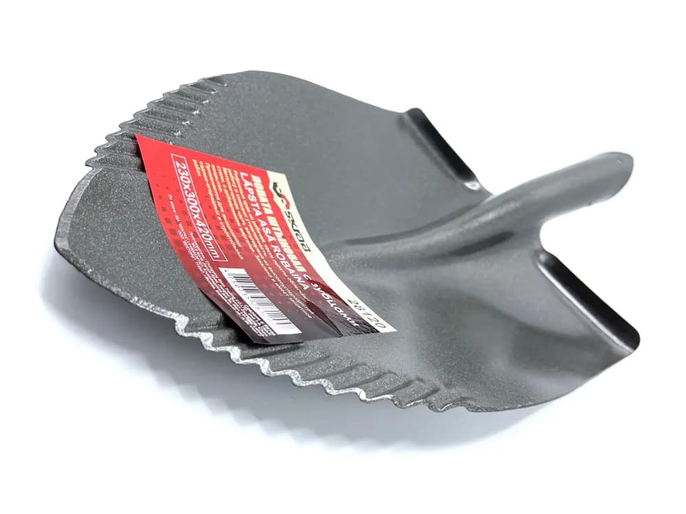 Лопата штыковая Skrab 28120 с зубцами без черенка, 230 х 300 х 420 мм.