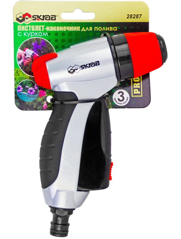 Пистолет-наконечник Skrab 28287 с курком,  регулируемый носик