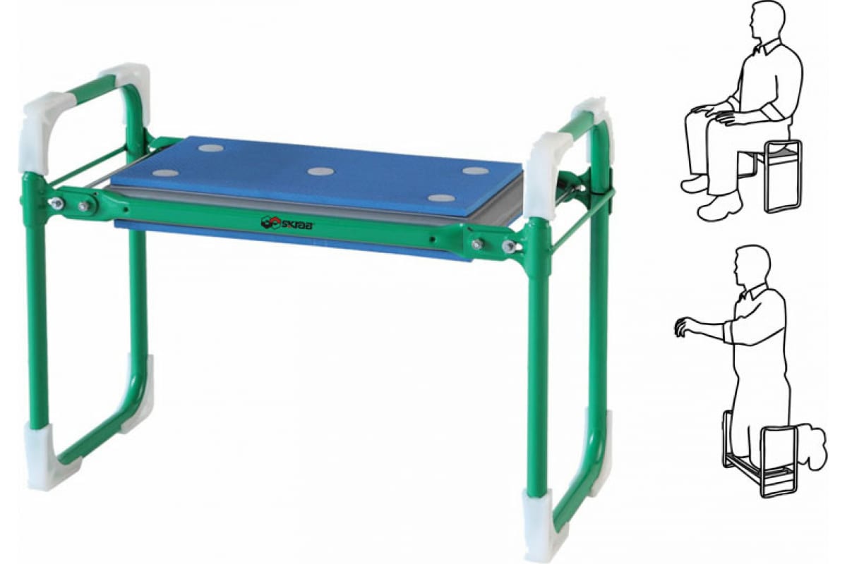 Скамейка складная садовая Skrab 28155 550 х 265 х 420 мм.