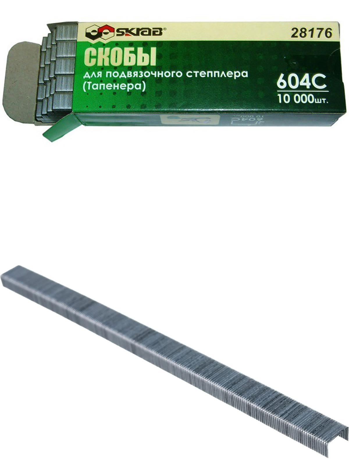 Скобы Skrab 28176 для подвязочного степплера (Тапенера) 28175 / 10000 шт.