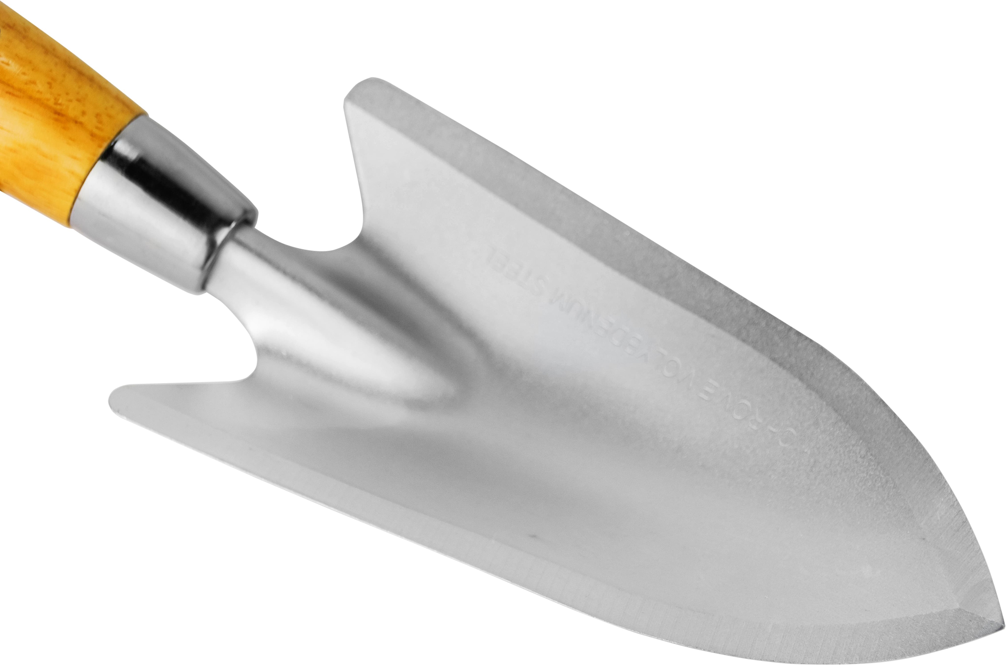 Совок посадочный Skrab 28081 широкий, с деревянной ручкой / 295 мм.