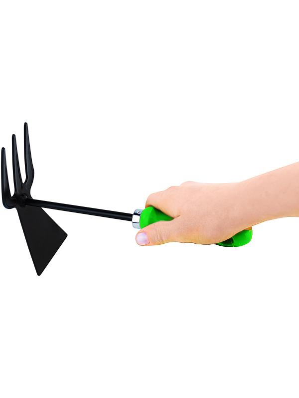 Тяпка садовая Skrab 28414 с рыхлителем 250 мм. / Зеленый