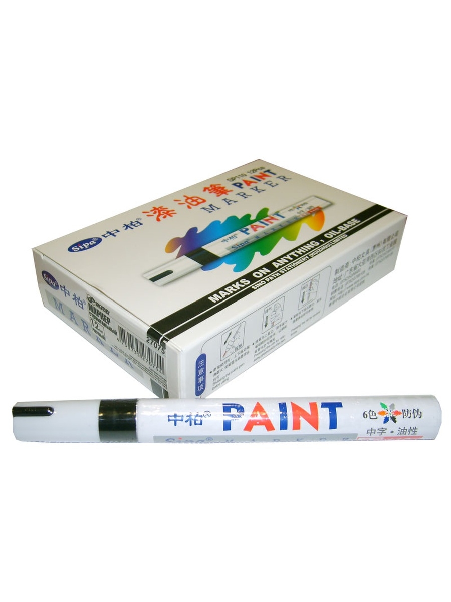 Маркер строительный Skrab 27072 на масляной основе / 12 шт.