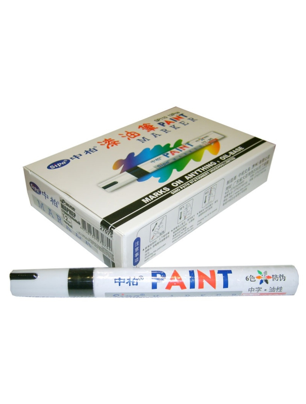 Маркер строительный Skrab 27072 на масляной основе / 12 шт.