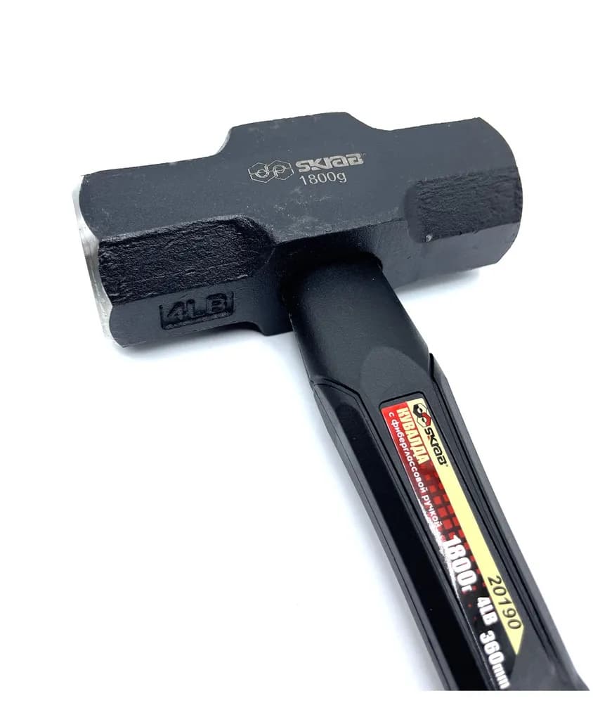 Кувалда Skrab 20190 с фиберглассовой ручкой, 1800 гр. / 360 мм.