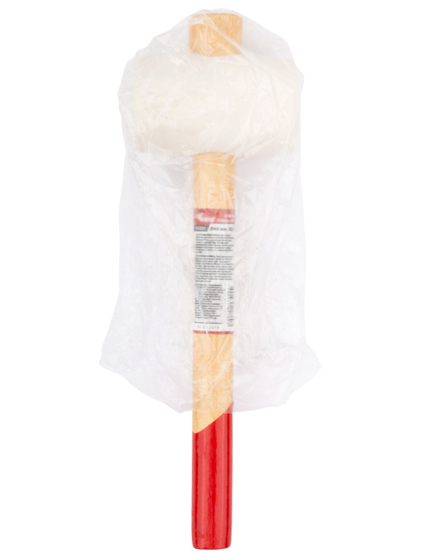 Киянка резиновая белая Skrab 20107 55 мм., деревянная ручка / 400 гр.