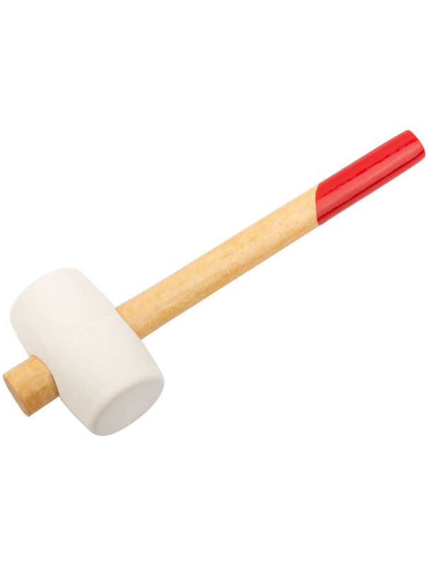 Киянка резиновая белая Skrab 20107 55 мм., деревянная ручка / 400 гр.