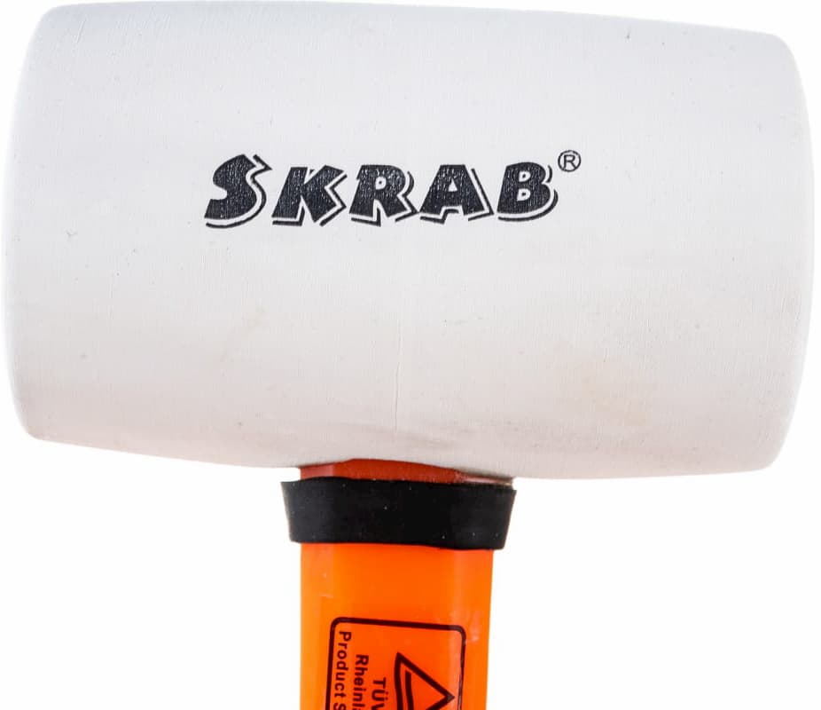 Киянка резиновая Skrab 20101 60 мм., фибергласс 30 см. / Белая