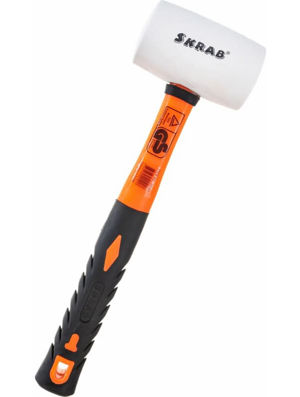 Киянка резиновая Skrab 20101 60 мм., фибергласс 30 см. / Белая
