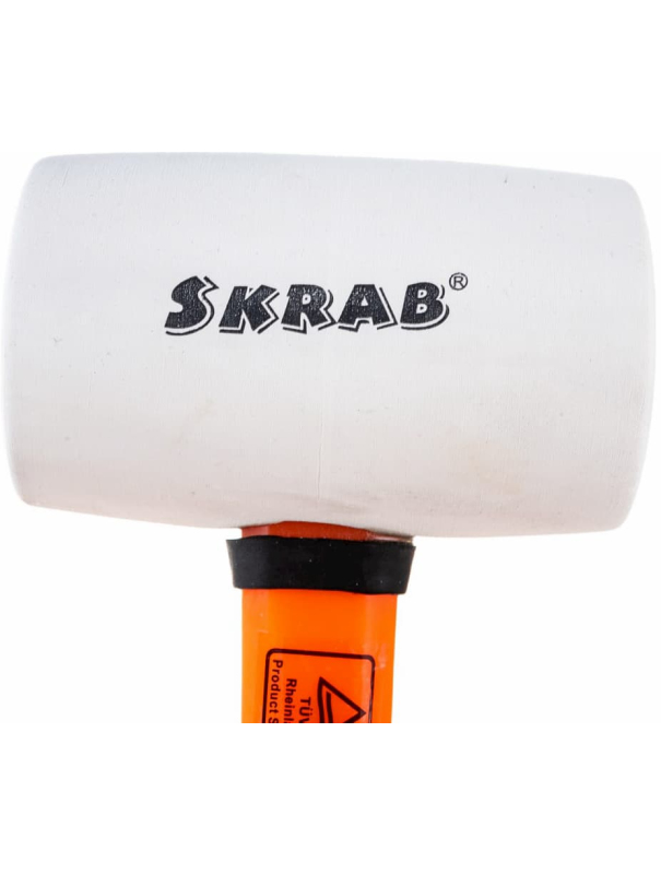 Киянка резиновая Skrab 20101 60 мм., фибергласс 30 см. / Белая