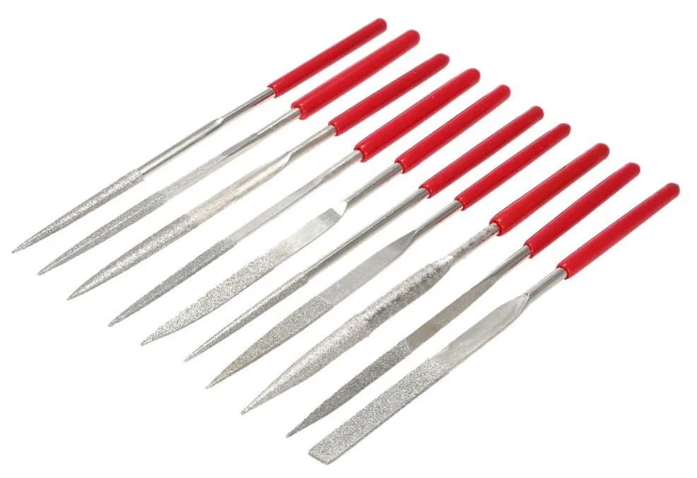 Набор алмазных надфилей Skrab 21102, 3 х 140 х 50 мм. / 9 предметов