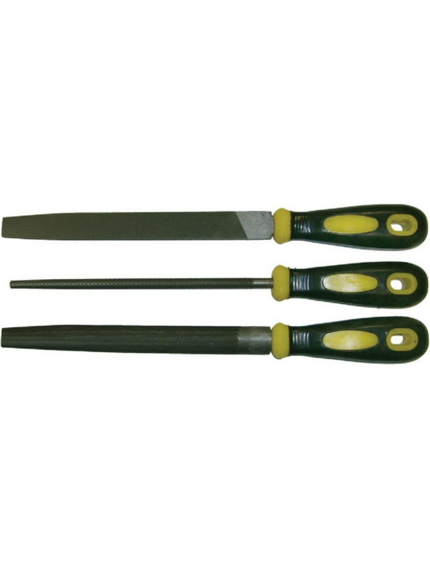 Набор напильников Skrab 21003 по металлу, 200 мм. / 3 предмета