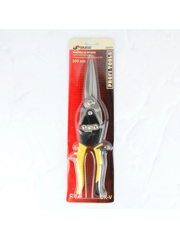 Ножницы Skrab 24041 по металлу пряморежущие, CrV / 300 мм.