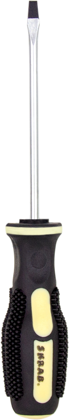 Отвертка плоская шлицевая SL 3.0х75 мм. Skrab 41320 / Черная